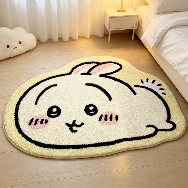 Flooring Home Decor - -Chiikawa Cartoon Rug Anime Hachiware Usagi