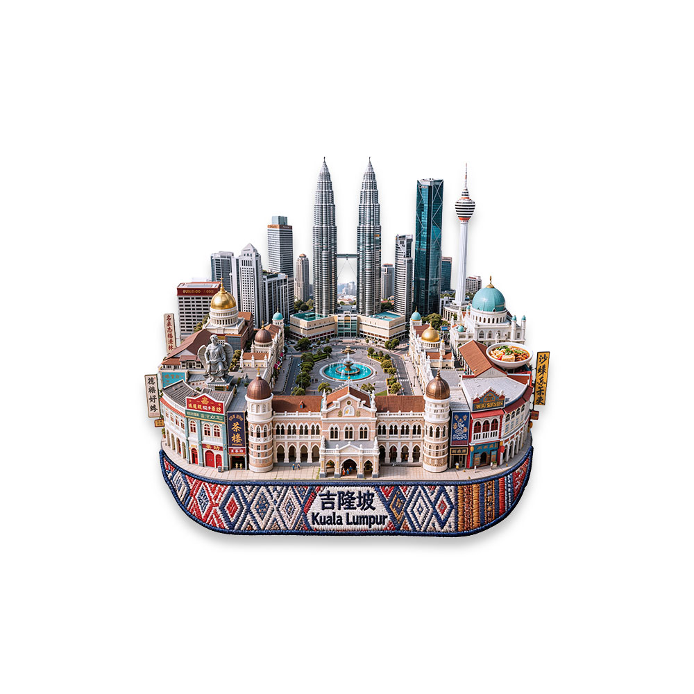 Home Decor Kuala Lumpur - Kuala Lumpur Metal Fridge Magnet3D Embossed