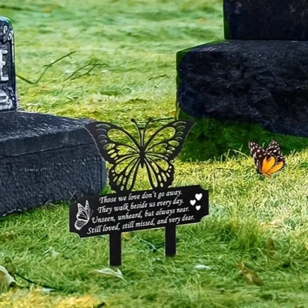 Home Decor Brand - Brand Beautiful Butterfly Garden Stake Iron