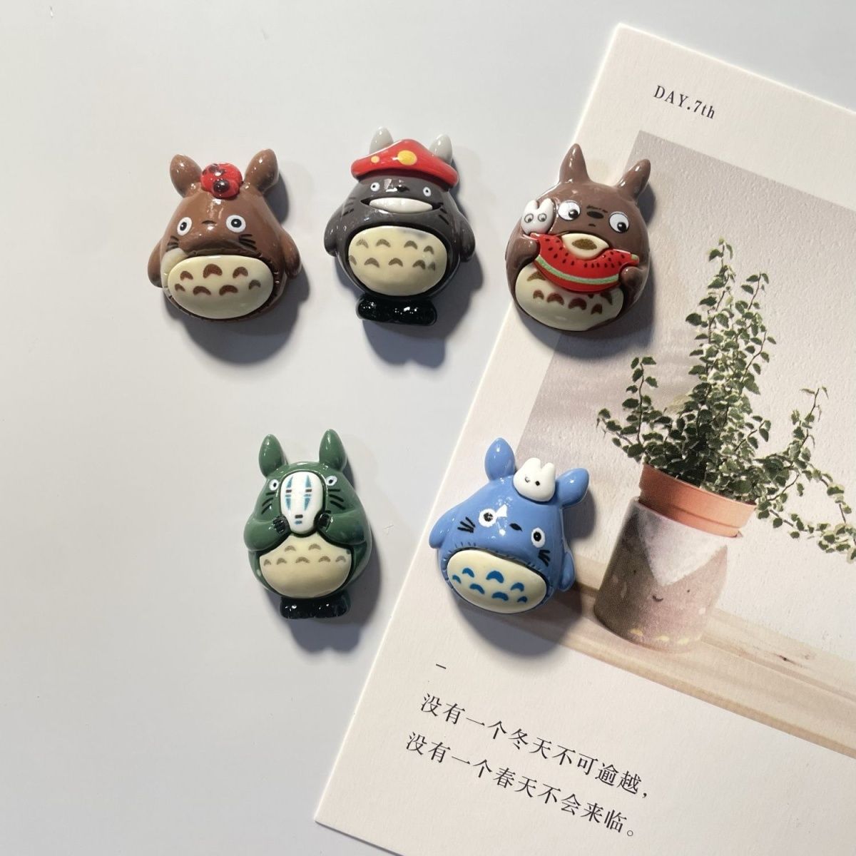 Home Decor Kitchen - Totoro Anime Resin Fridge Magnet Cute