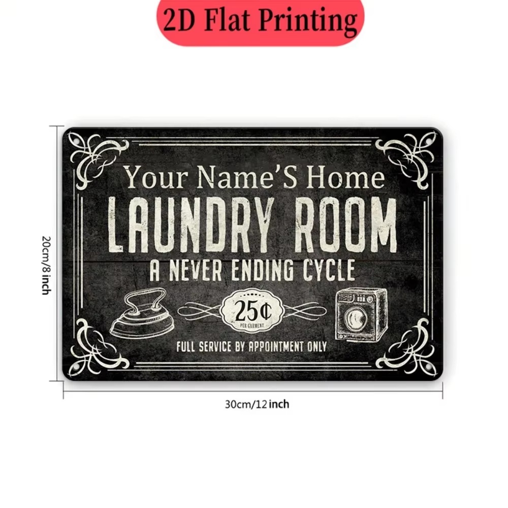 Custom Name Laundry Sign, Endl - Home Decor Kitchen review and price