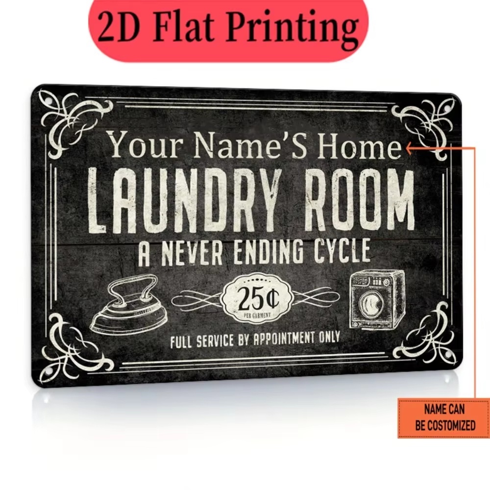 Custom Name Laundry Sign, Endl - Home Decor Kitchen review and price