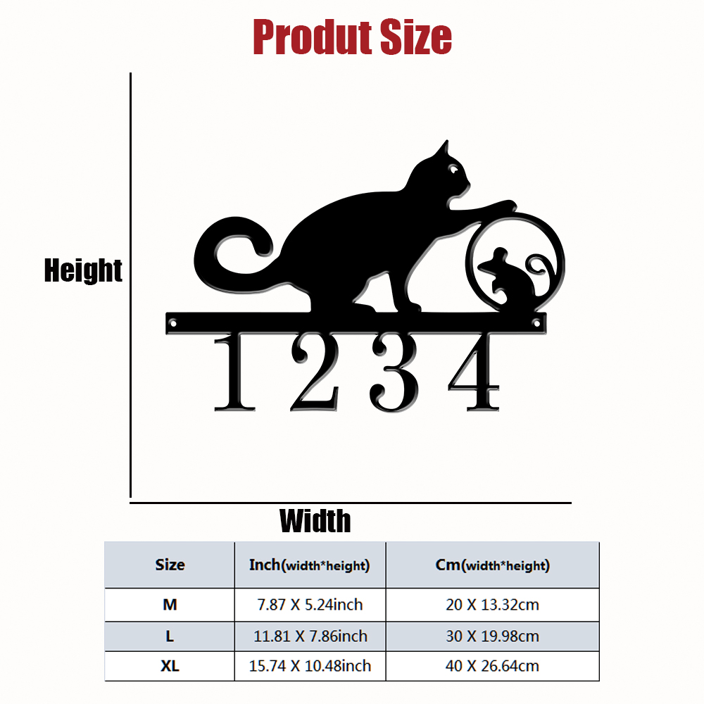 1Pc Custom cat Metal Door Stre - Home Decor Cat review and price