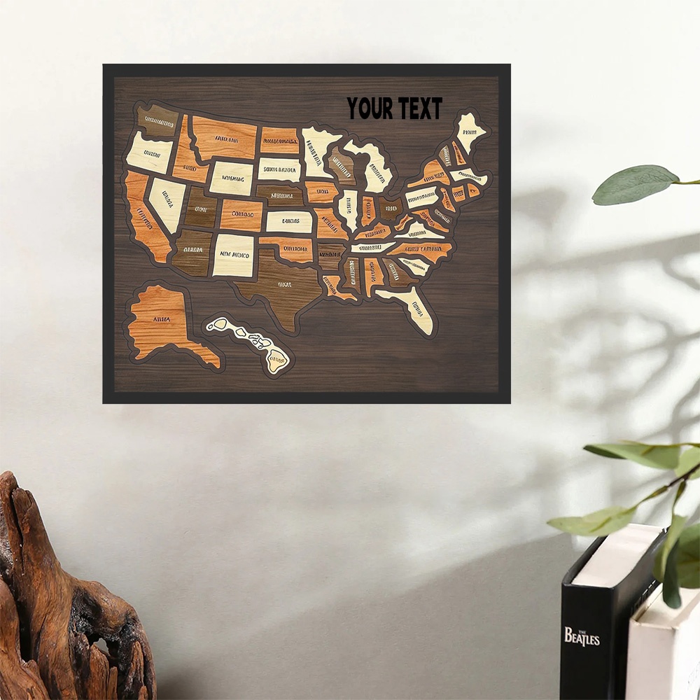 Customizable Wooden USA Travel - Home Decor Usa review and price