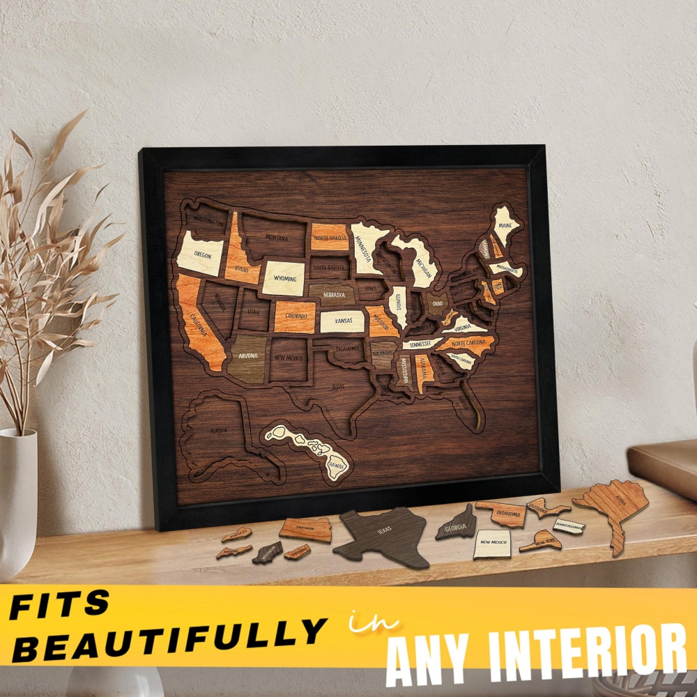 Customizable Wooden USA Travel - Home Decor Usa review and price