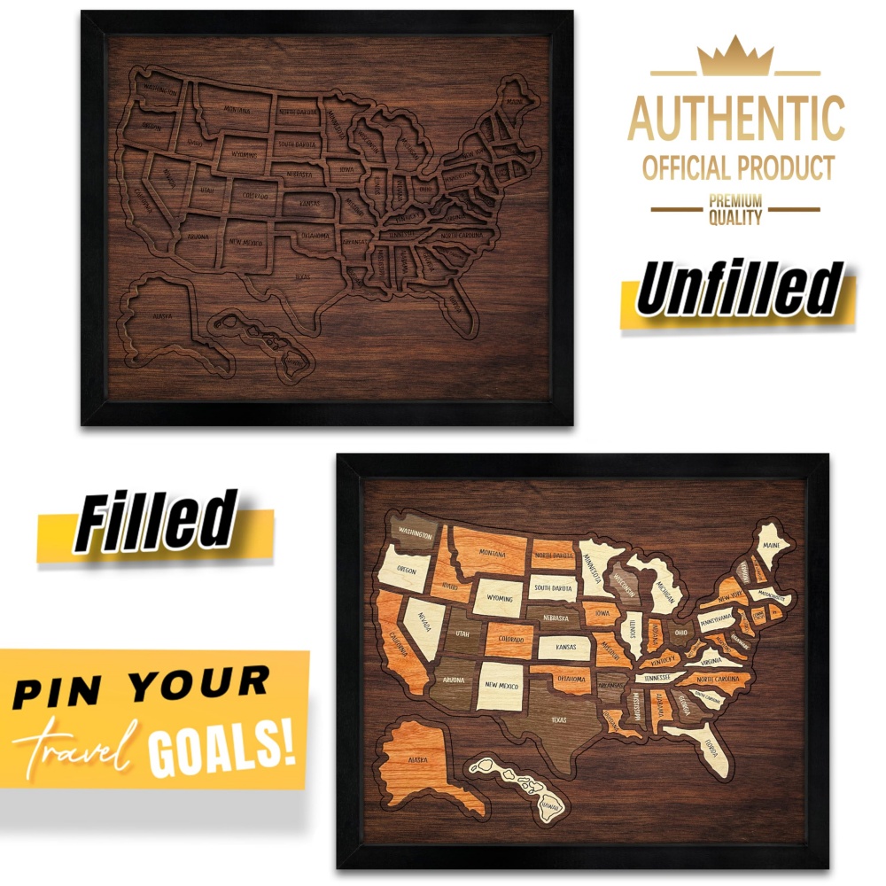 Customizable Wooden USA Travel - Home Decor Usa review and price