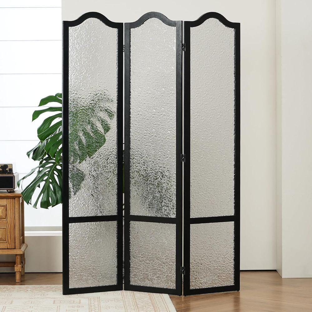 Black 3-Panel Acrylic Room Div - Room Divider Screen review and price