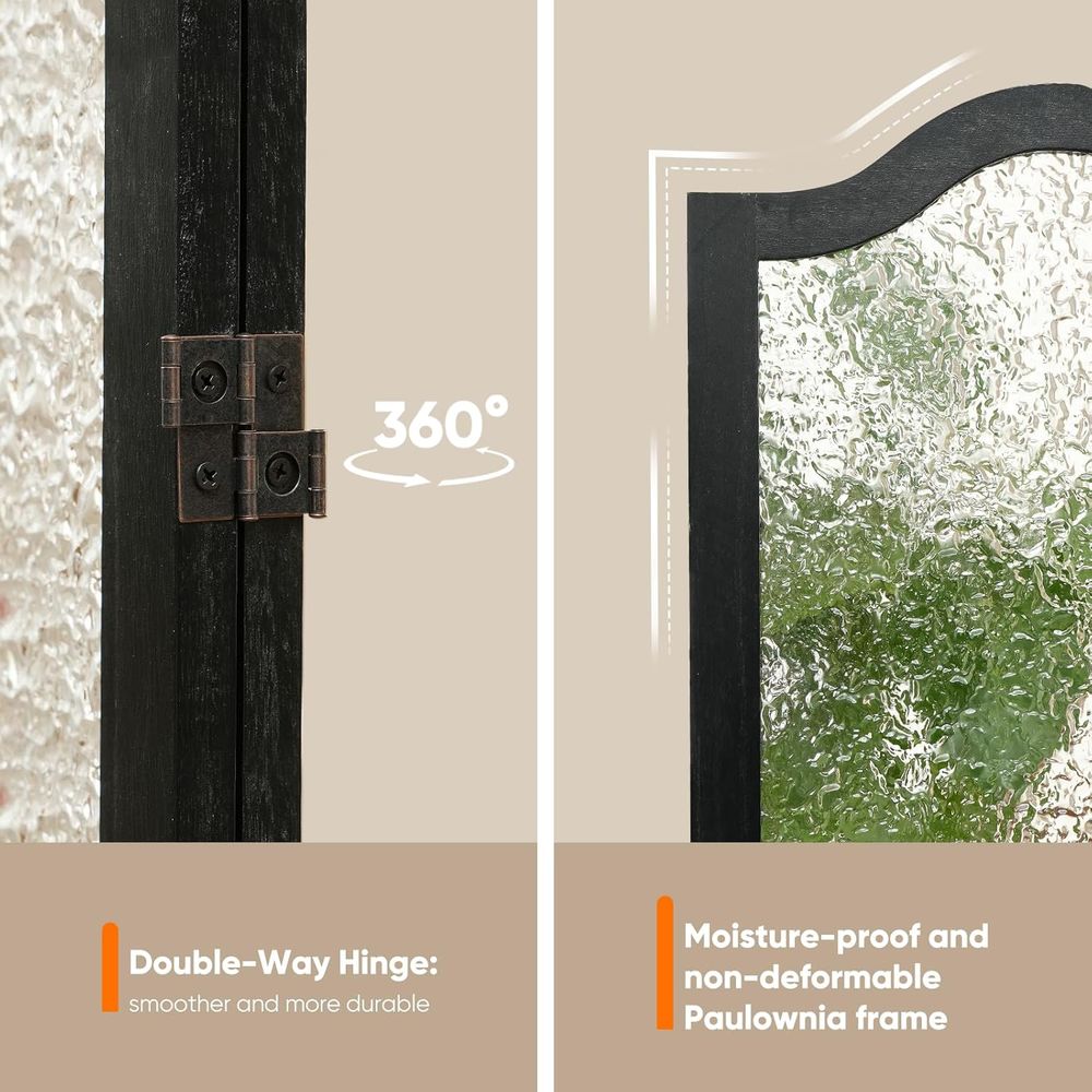 Black 3-Panel Acrylic Room Div - Room Divider Screen review and price