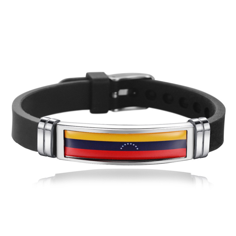 Spain Flag Leather Bracelet Fr - Home Decor Canada review and price
