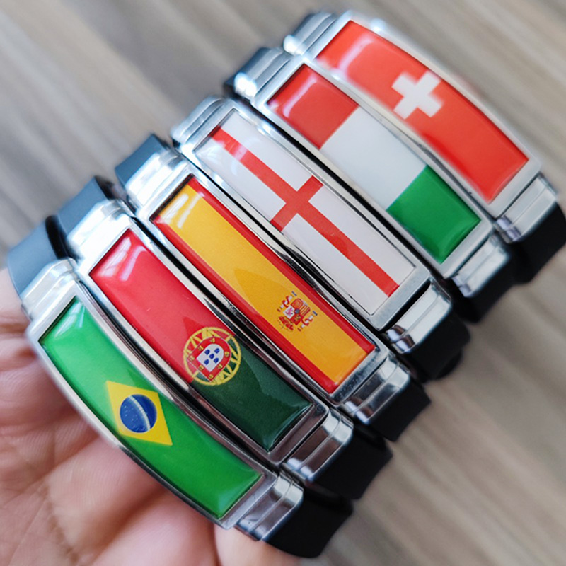 Spain Flag Leather Bracelet Fr - Home Decor Canada review and price