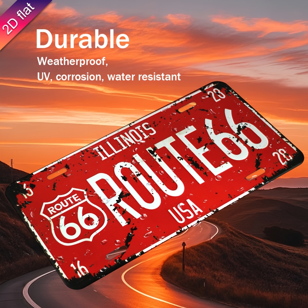 Illinois Route 66 USA Vintage  - Home Decor Usa review and price