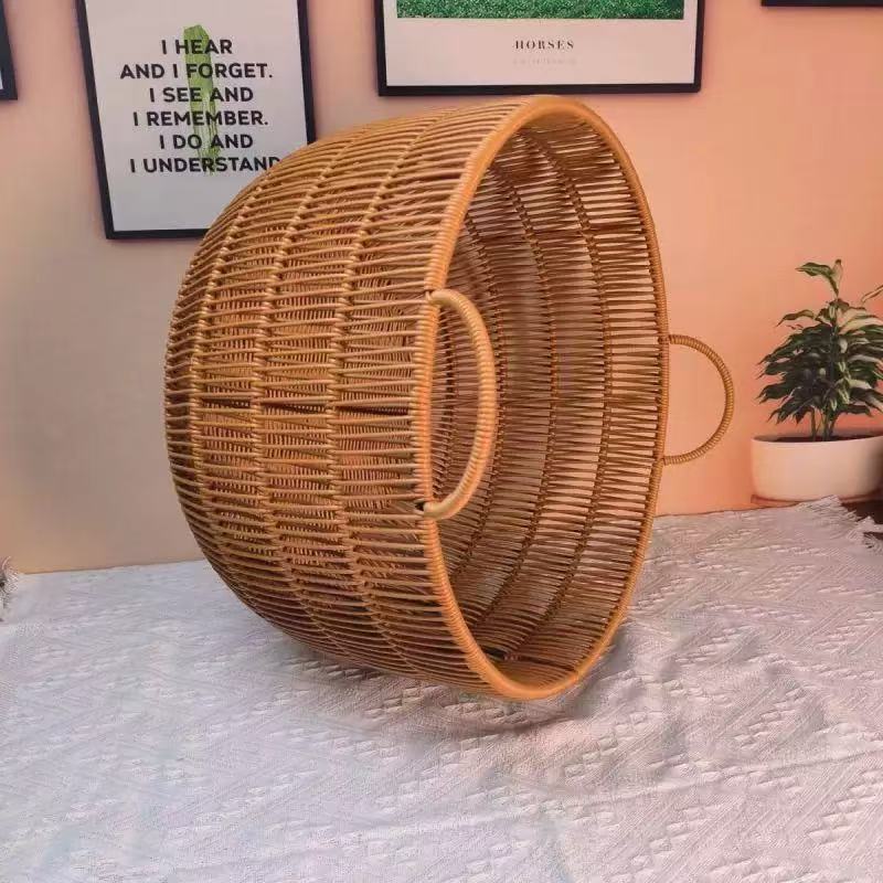 Handmade Rattan-Look Woven Sto - Rattan Plant Basket review and price