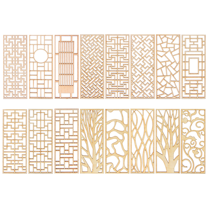 4pcs Wooden Miniature Partitio - Room Divider Screen review and price