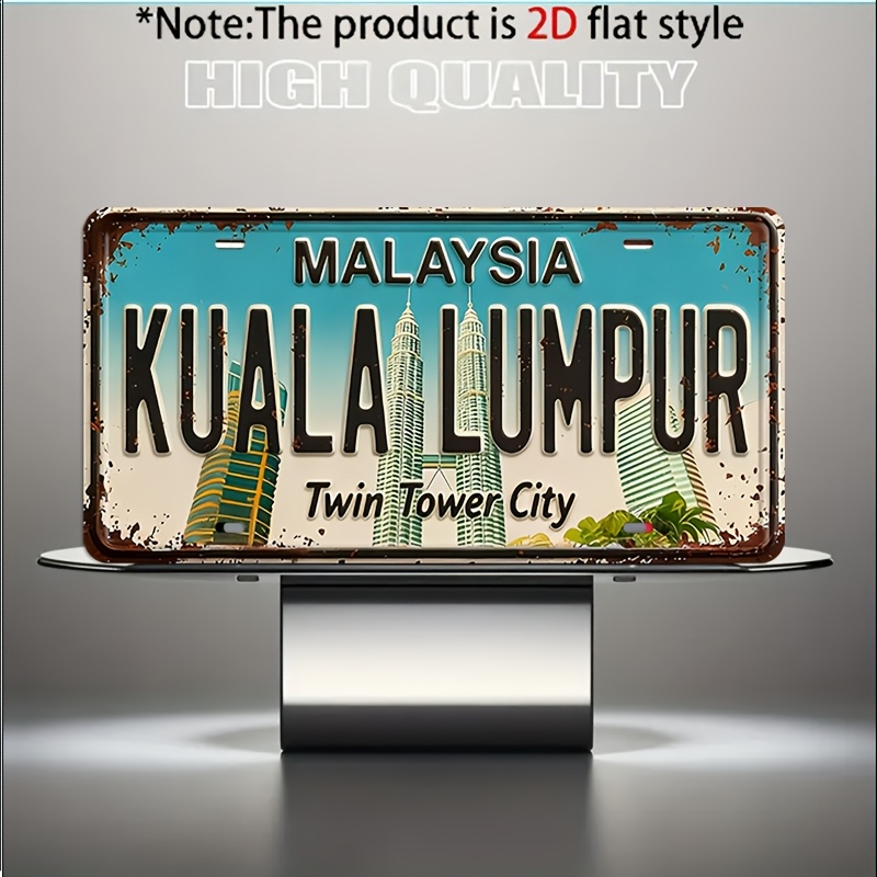 2D Flat, 1pc Vintage Kuala Lum - Home Decor Kuala Lumpur review and price