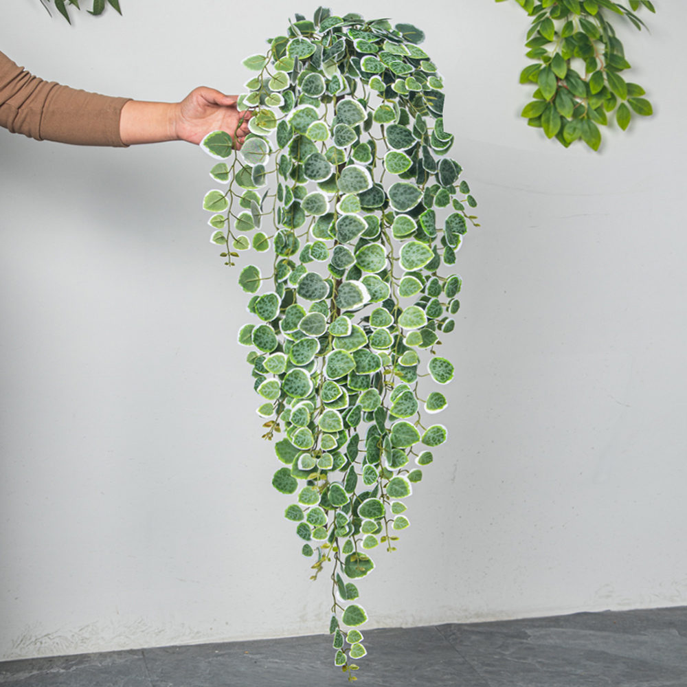 60-80cm Artificial Hanging Vin - Rattan Plant Basket review and price
