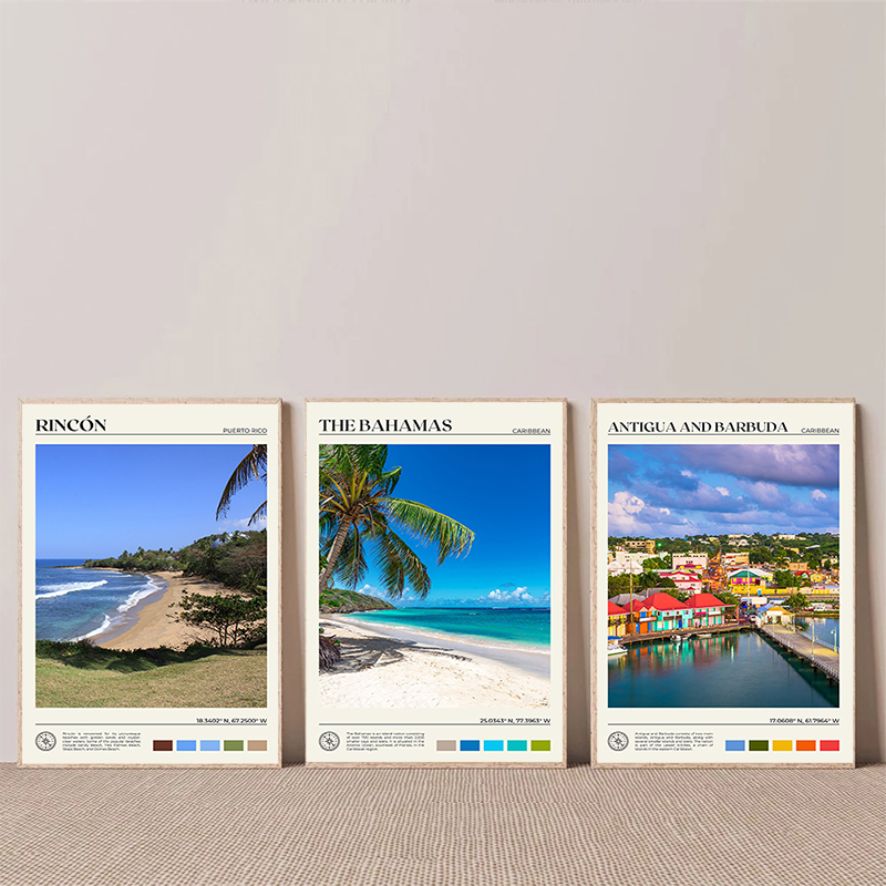 Caribbean Travel Scenery Poste - Home Decor Canada review and price