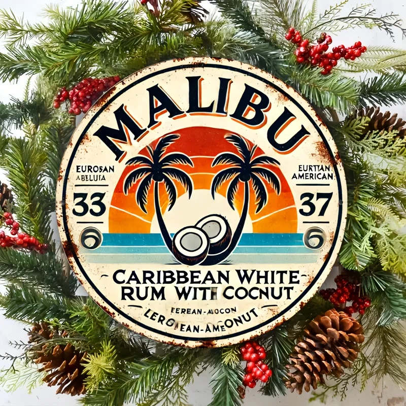 Vintage Malibu Rum Coconut Alu - Home Decor Tree review and price