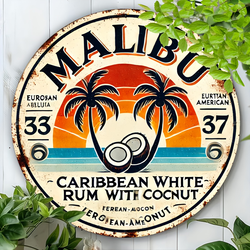 Vintage Malibu Rum Coconut Alu - Home Decor Tree review and price