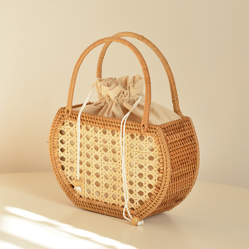 Casual Hollow Rattan Basket Ba - Rattan Plant Basket review and price