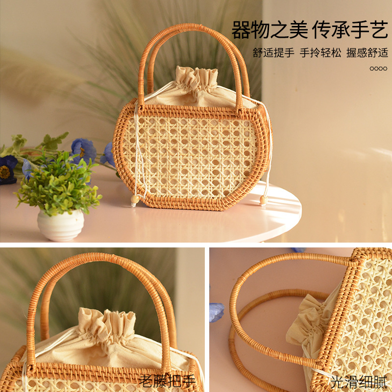 Casual Hollow Rattan Basket Ba - Rattan Plant Basket review and price