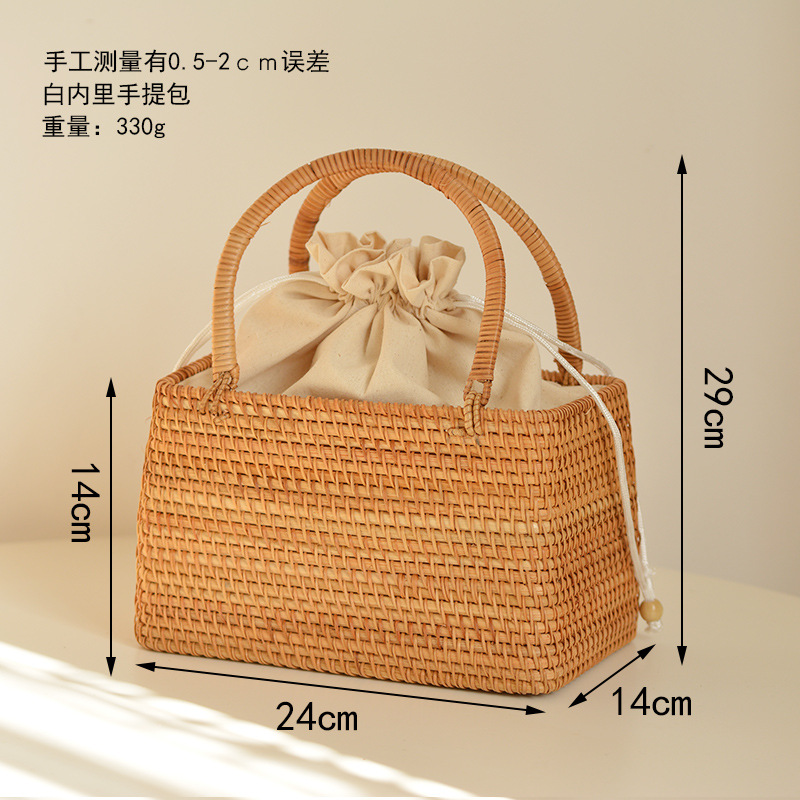 Casual Hollow Rattan Basket Ba - Rattan Plant Basket review and price