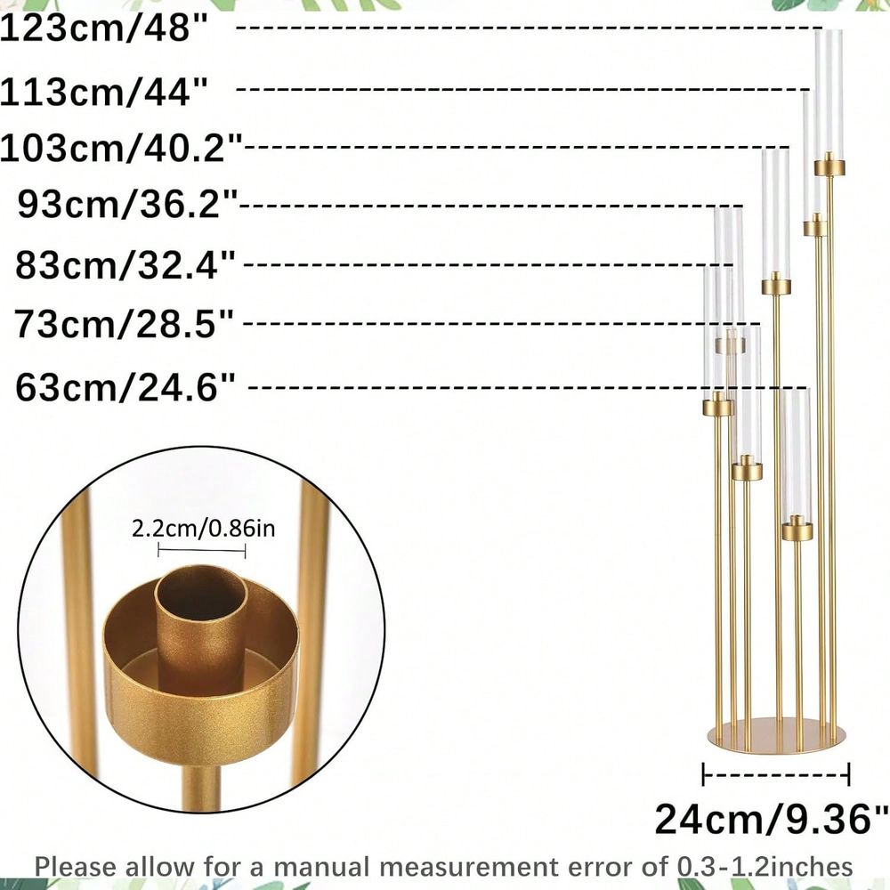 48inch Gold Floor Candle Holde - Home Decor Gold review and price