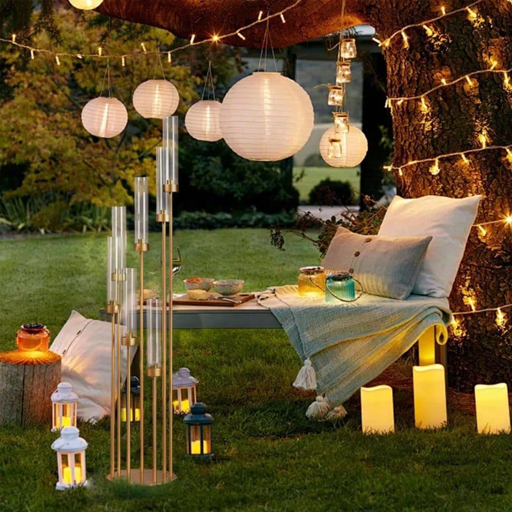 48inch Gold Floor Candle Holde - Home Decor Gold review and price