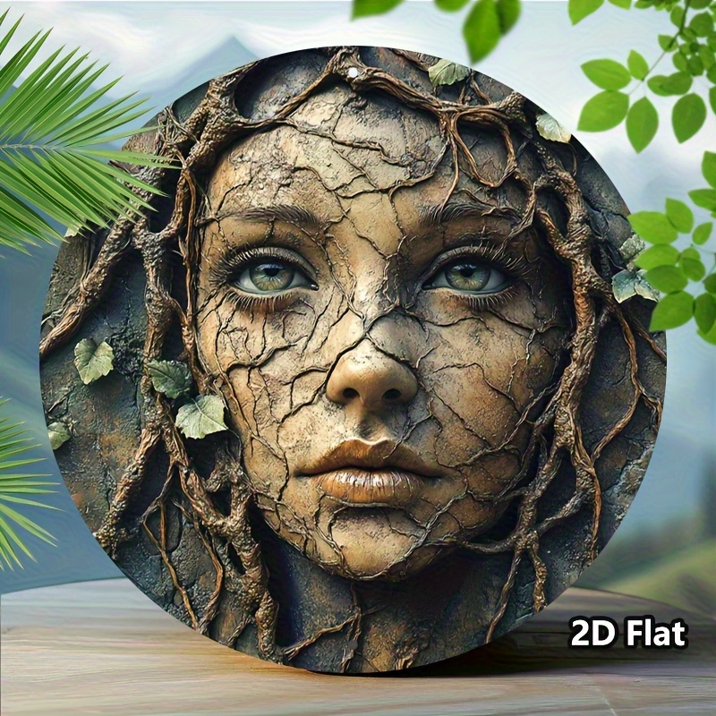 2D Flat, Vintage Aluminum Roun - Home Decor Tree review and price