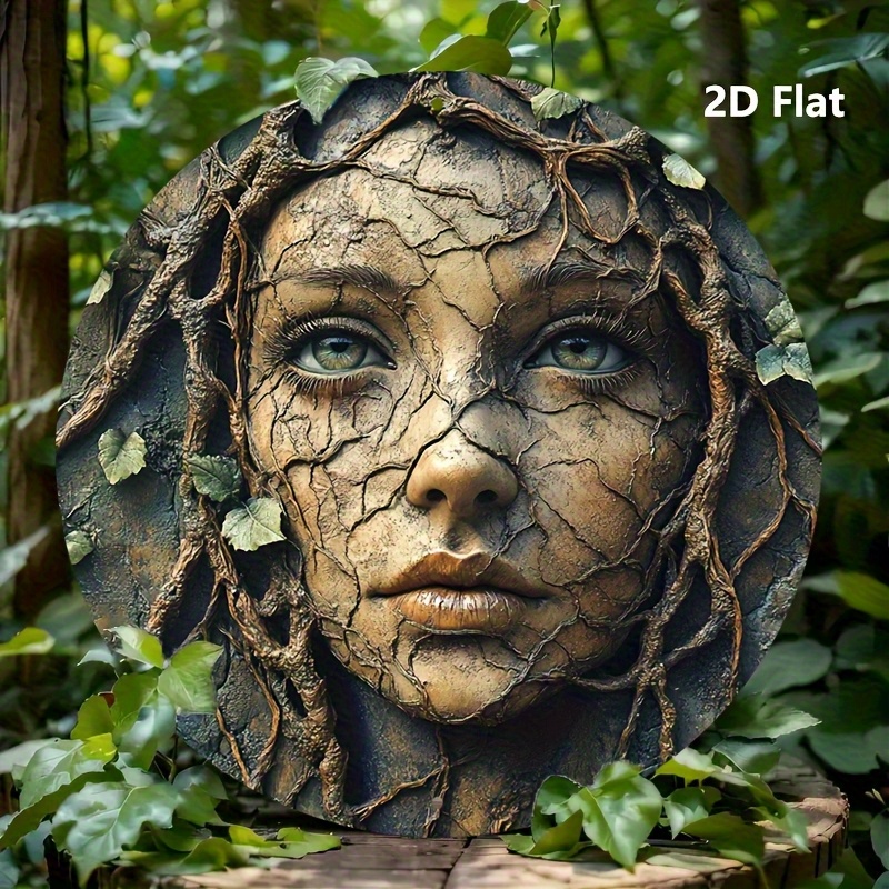 2D Flat, Vintage Aluminum Roun - Home Decor Tree review and price