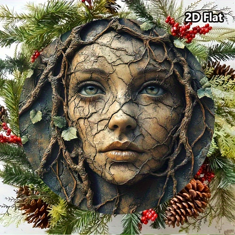 2D Flat, Vintage Aluminum Roun - Home Decor Tree review and price