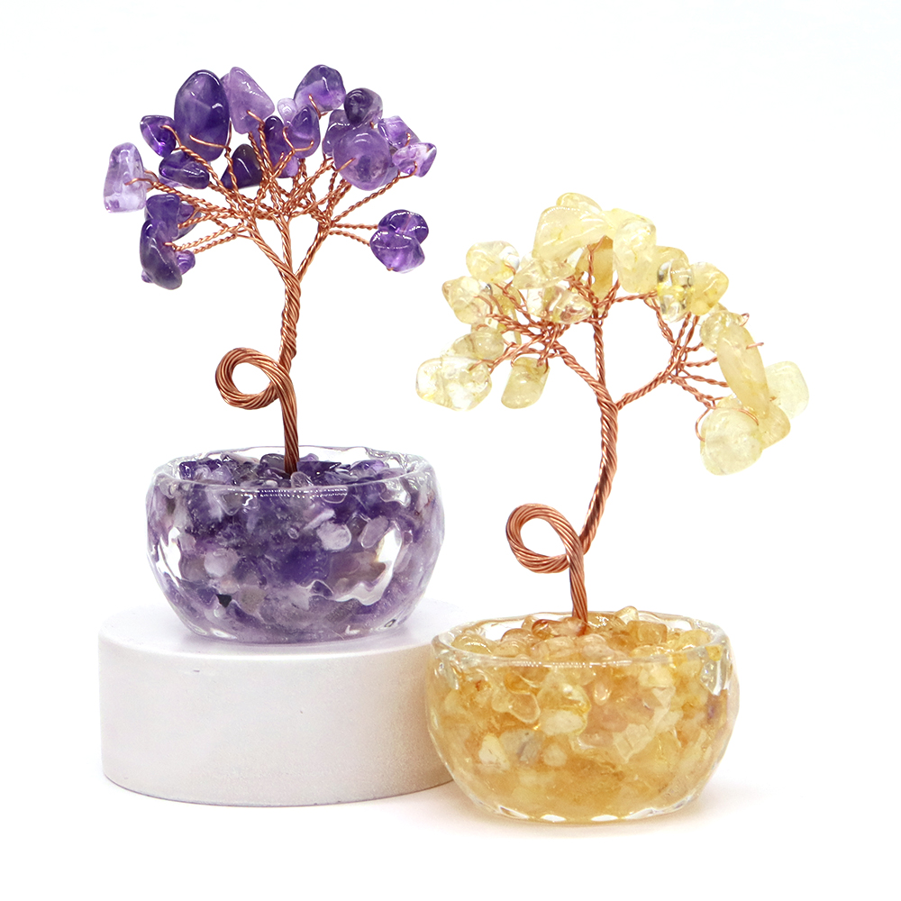 Natural Gemstone Crystal Lucky - Home Decor Tree review and price