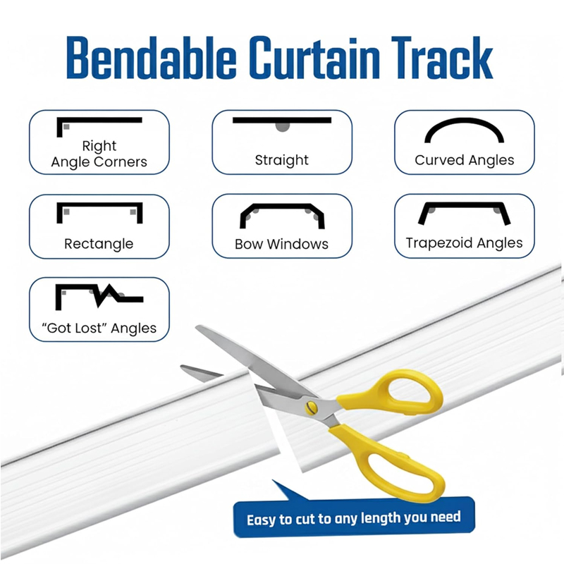 Flexible Bendable Ceiling Curt - Room Divider Screen review and price