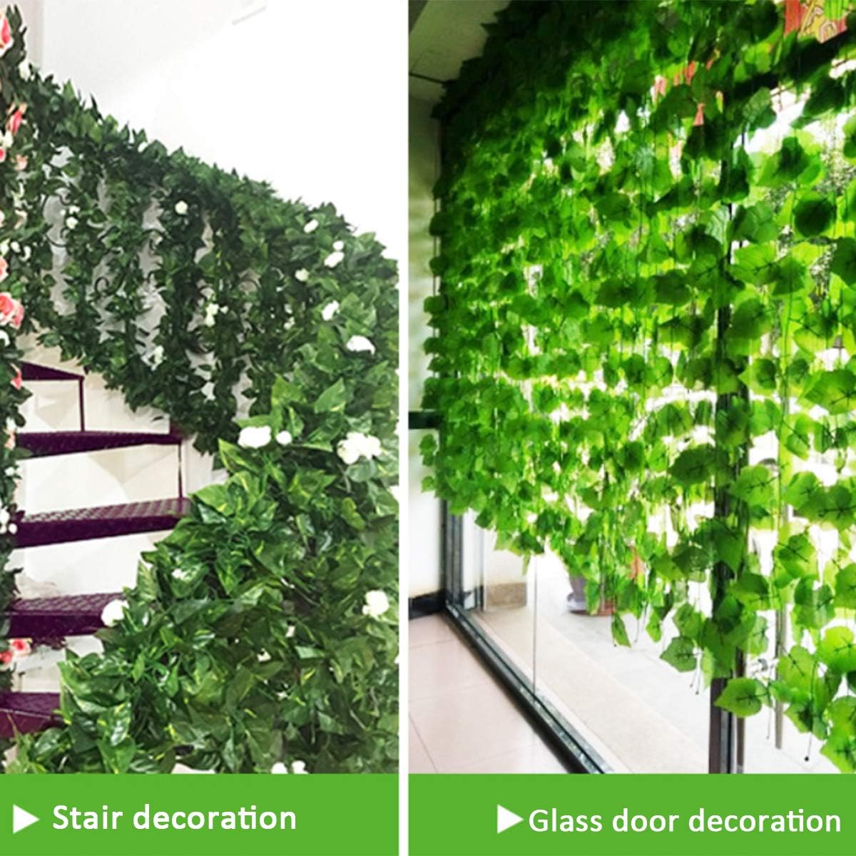 100/2M Artificial Green Ivy Vi - Rattan Plant Basket review and price