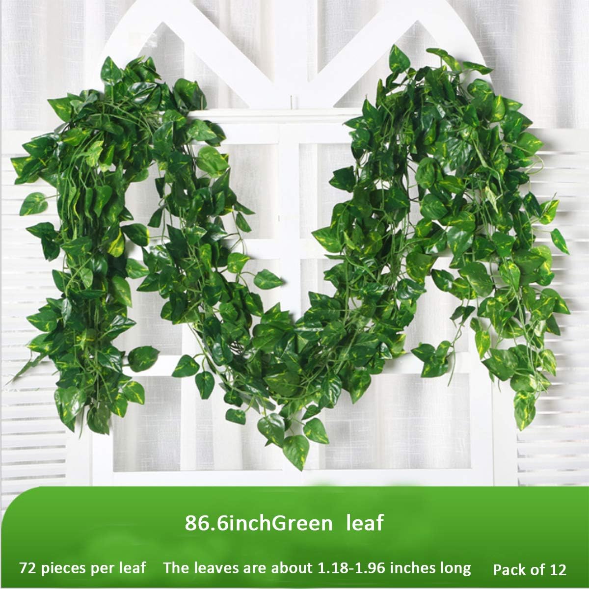100/2M Artificial Green Ivy Vi - Rattan Plant Basket review and price