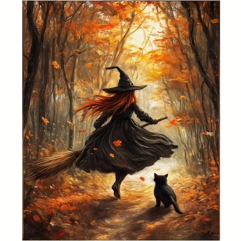 Retro Alloween Autumn Witch On - Home Decor Nepal review and price