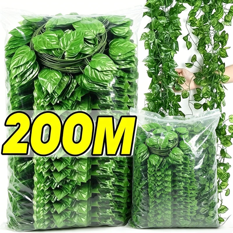 Artificial Green Ivy Leaf Ratt - Rattan Plant Basket review and price