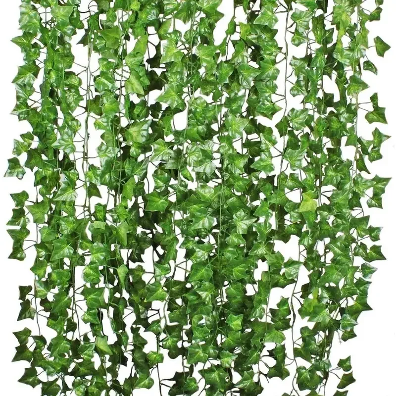 Artificial Green Ivy Leaf Ratt - Rattan Plant Basket review and price