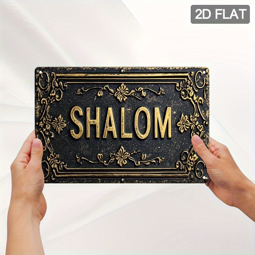 CIFBUY Shalom Black Gold Flora - Home Decor Gold review and price