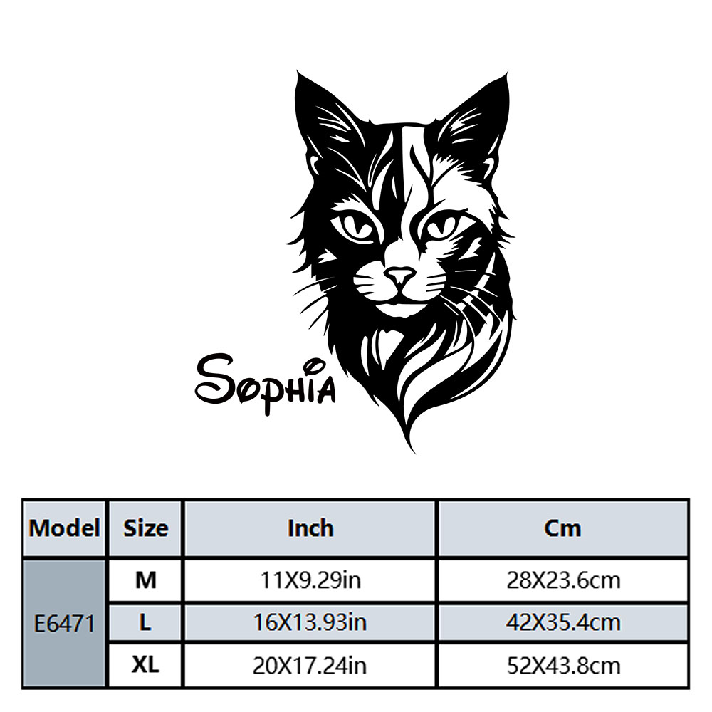 1PC Cute Cat Personalized Name - Home Decor Cat review and price