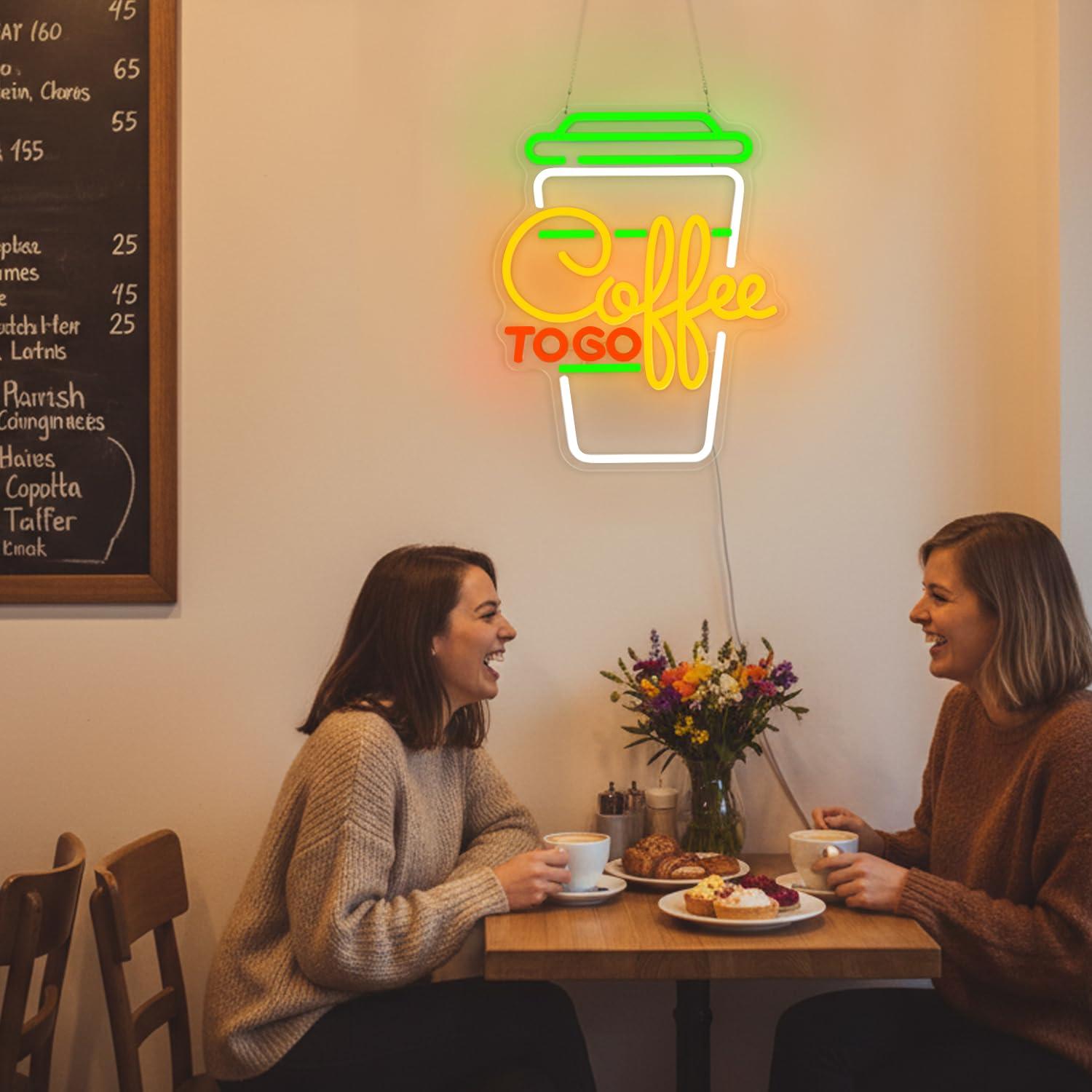 Coffee Neon Sign USB Dimmable  - Home Decor Kitchen review and price