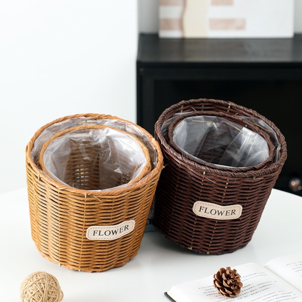 Decorative Tabletop Imitation  - Rattan Plant Basket review and price