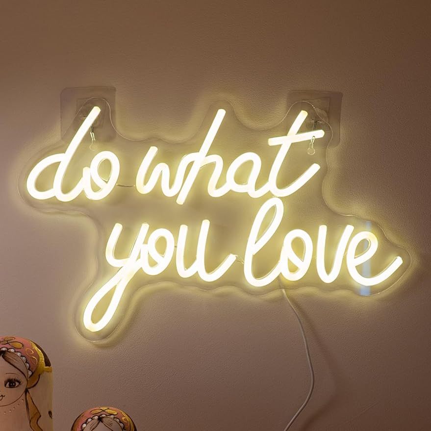 Do What You Love Neon Sign LED - Home Decor Quotes Ideas review and price