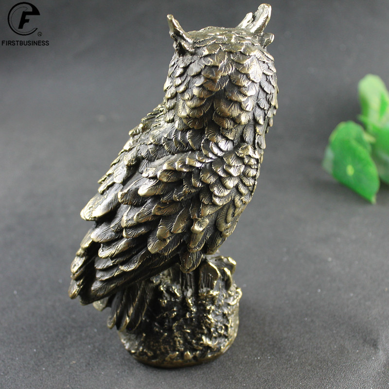Antique Brass Standing Owl BIG - Home Decor Brand review and price