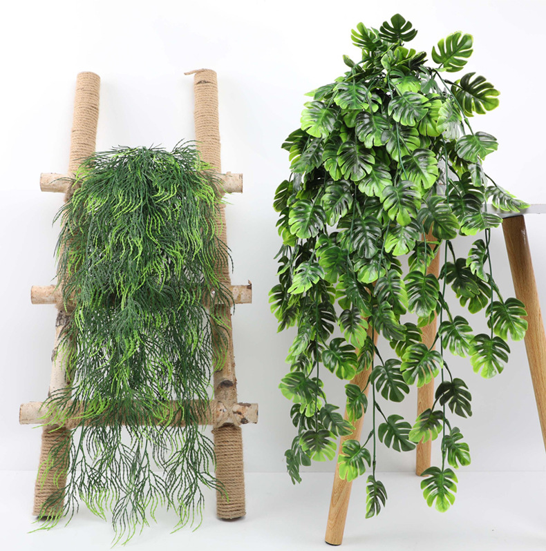 80CM Artificial Hanging Flower - Rattan Plant Basket review and price