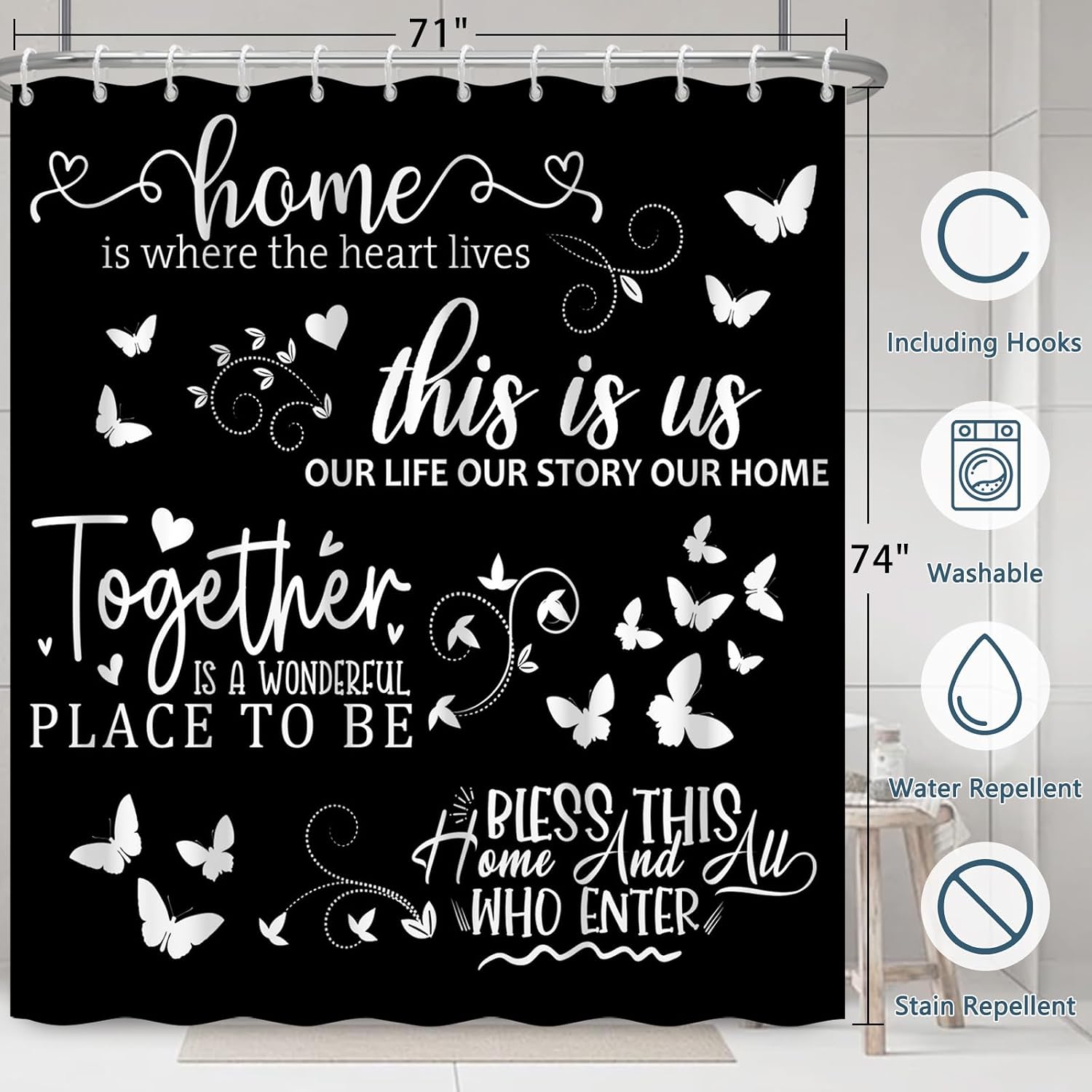 Bohemian Farmhouse Script Quot - Home Decor Quotes Ideas review and price