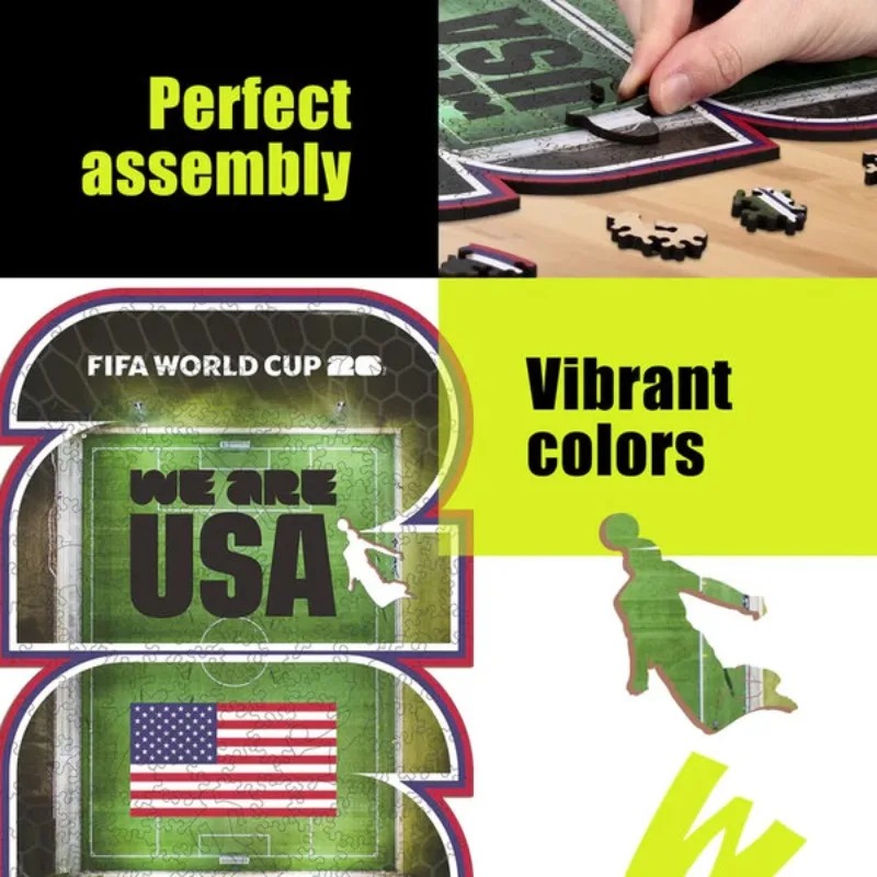 FIFA World Cup Wooden Puzzles  - Home Decor Usa review and price
