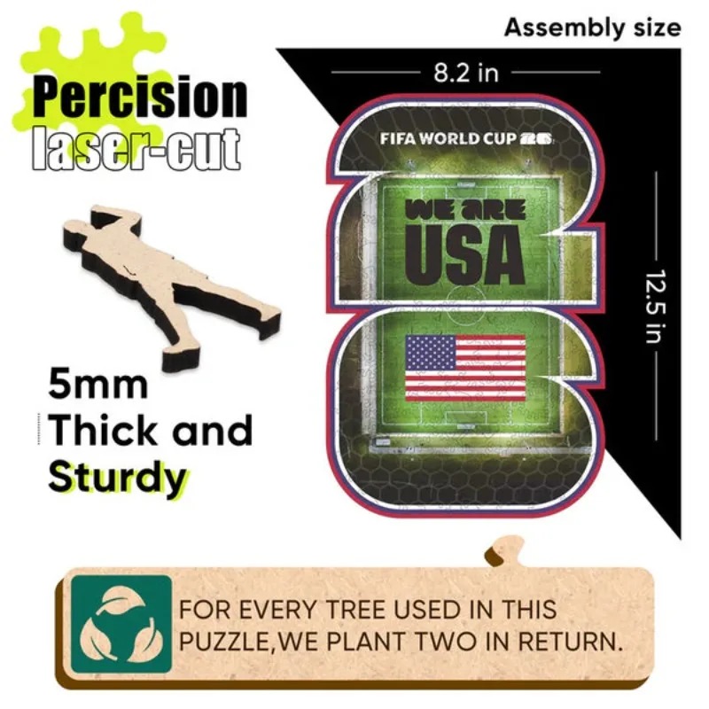FIFA World Cup Wooden Puzzles  - Home Decor Usa review and price