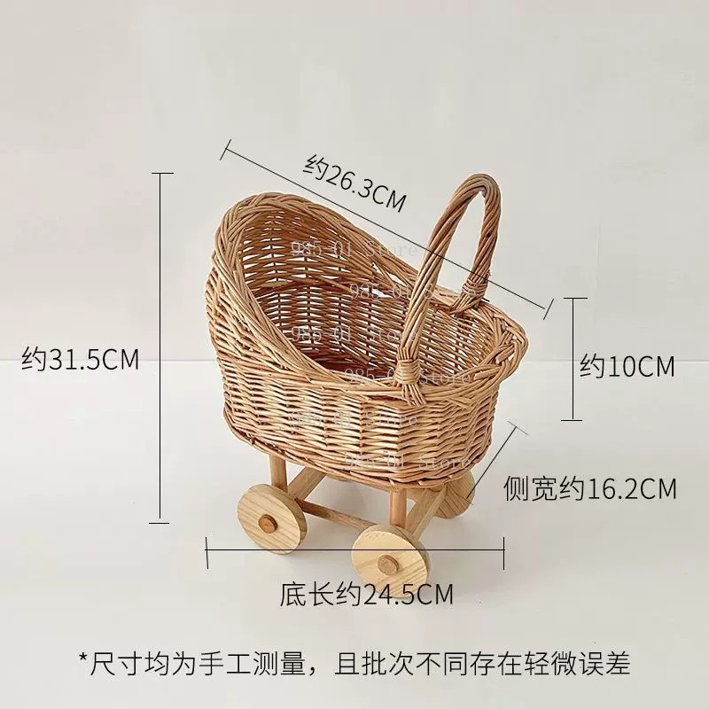 Handwoven Wicker Bassinet Stro - Rattan Plant Basket review and price
