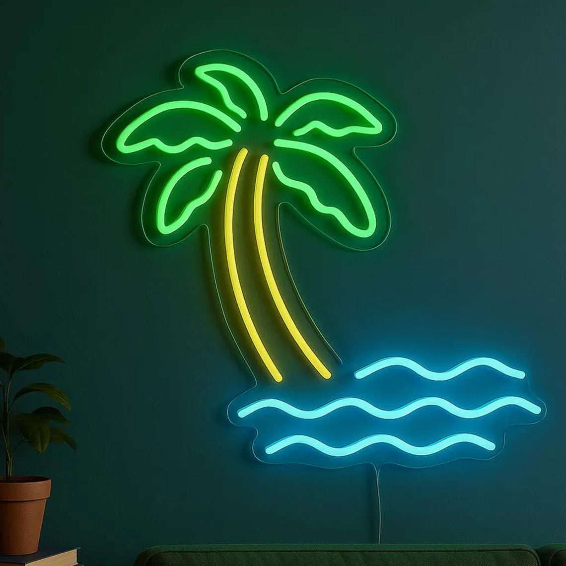 Palm Tree Neon Sign Tropical B - Home Decor Tree review and price