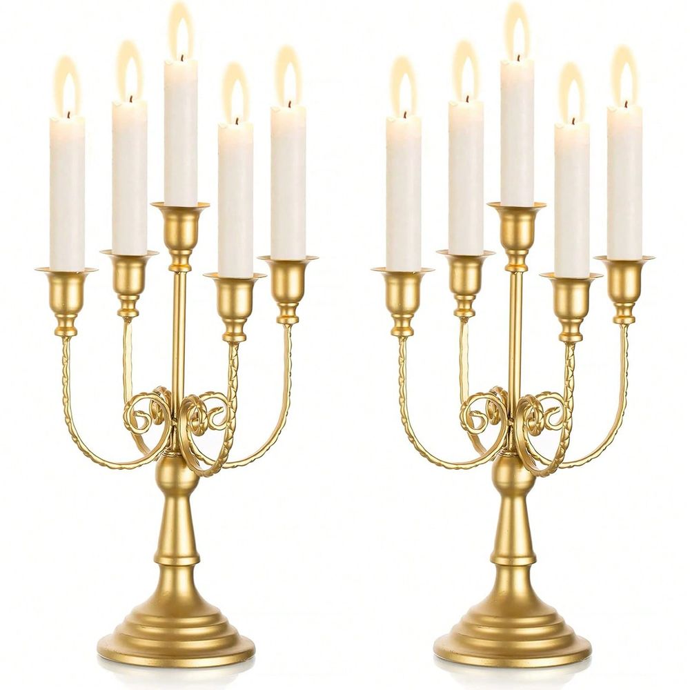 Pack 11.8Inch Gold Candelabra  - Home Decor Gold review and price